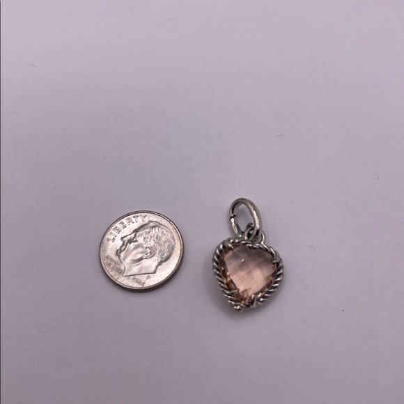 David Yurman Morganite Heart Pendant - Picture 9 of 9